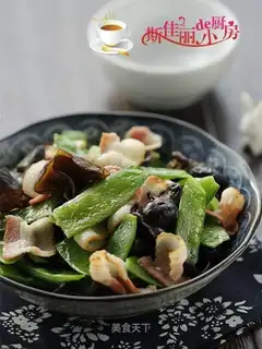 Dutch bean ear fried bacon