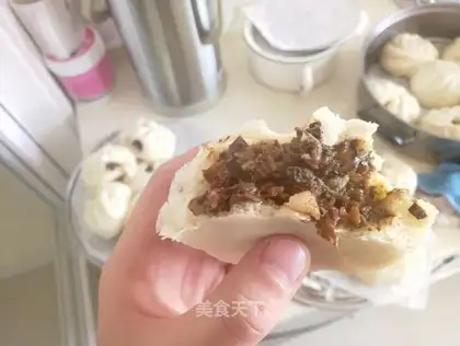 Plum and pork buns
