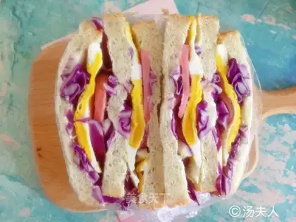 Blue blue double sandwich