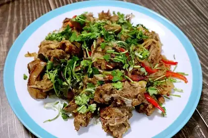 Five lamb chops
