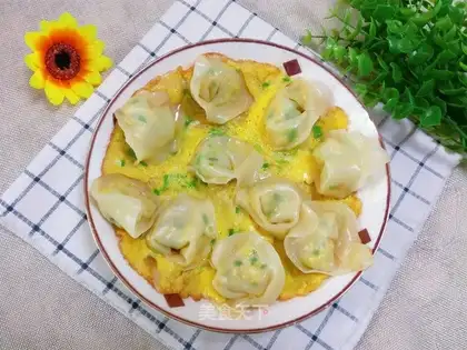 Three fresh fried eggs