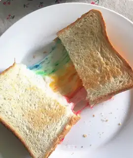 Rainbow toast