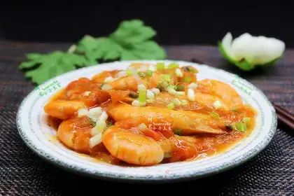 Cheese and shrimp