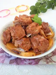 Steamed potatoes