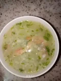 Arctic shrimp congee