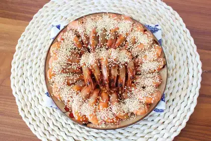 Snowflake garlic-shrimp