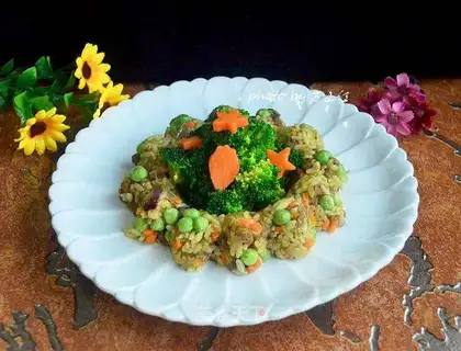 curry beef with vegetable salad
