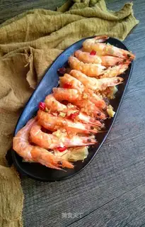 Steam shrimp