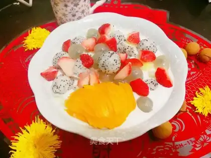 Yogurt and fruit