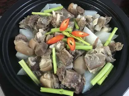 The lamb stew