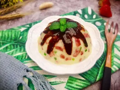 Black pepper bacon mashed potatoes