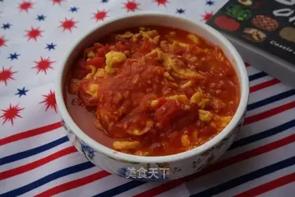 Tomato fried eggs