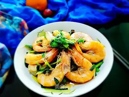 Shrimp with cider