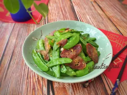 Weenie fried Dutch beans
