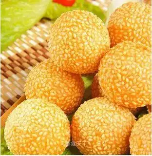 Pumpkin sesame ball