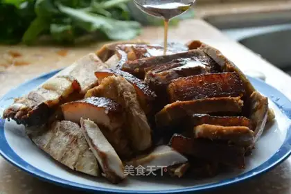 Potato button meat