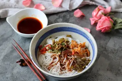 Frozen rice powder