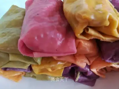 A colorful spring roll