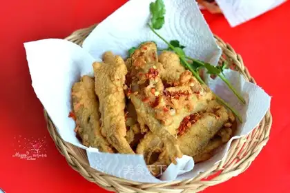 Fried yellowfish