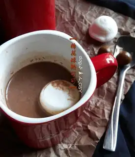 Cotton ball hot cocoa