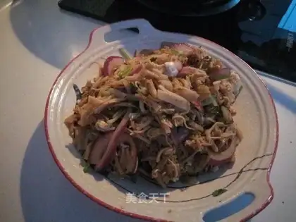 Home version, cold noodles