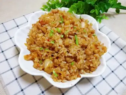 Spicy cabbage, fried rice