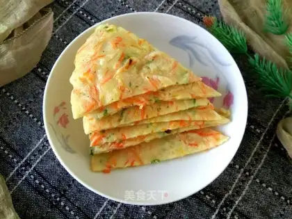 Carrot shrimp onion waffles
