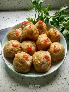 Lotus onions and tofu