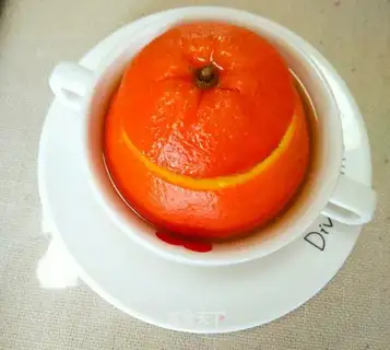 Orange juice steamed eggs