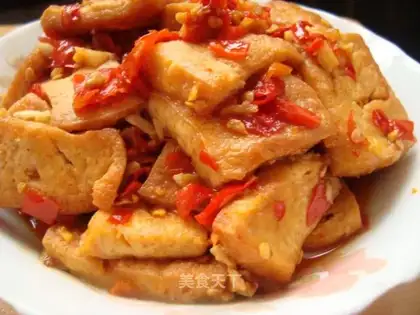 Home-cooked spicy tofu