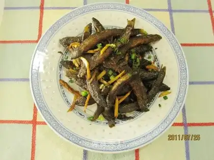 Pan-fried loach
