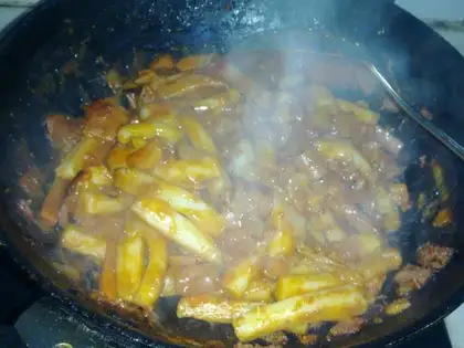 Korean spicy rice cake