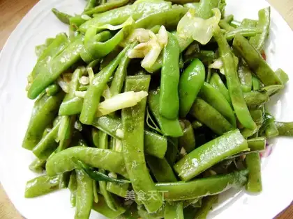 Chives and beans