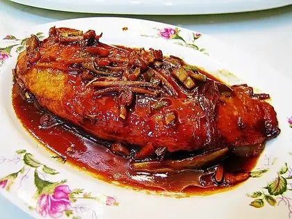 Freshly roasted snapper