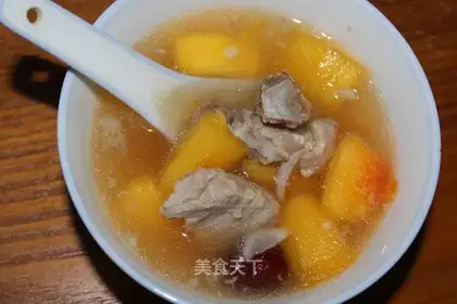 Ribs, papaya, American ginseng pot