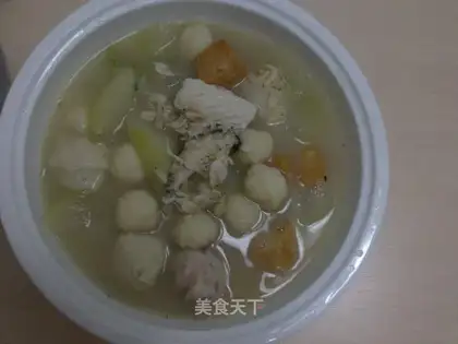 Winter melon fish balls