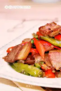 Hunan style pork slices