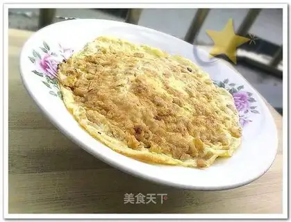 Scrambled omelet with preserved vegetables