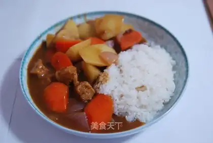 Vegetarian curry rice