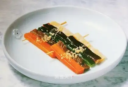 Korean vegetable kebabs