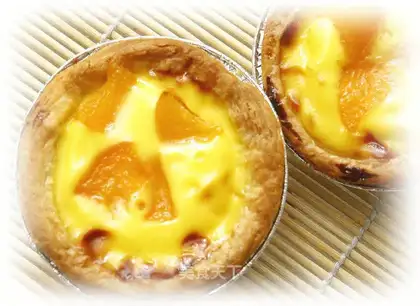 Yellow Peach Egg Tart
