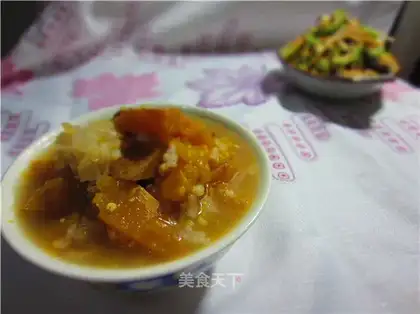 Pumpkin coarse grain porridge