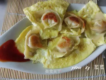 Wonton egg cake