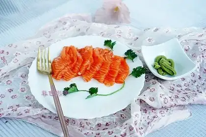 The salmon have spicy roots