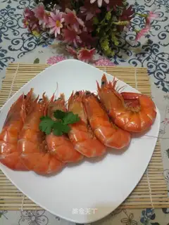 Steamed shrimp