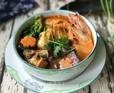 Korean seafood pan