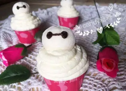 Big white cupcake
