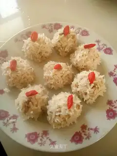 Steam rice balls