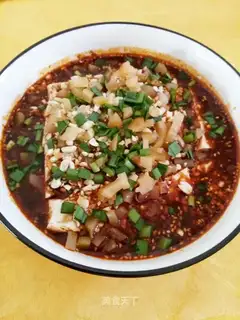 Cracked peanut tofu