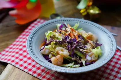 The shrimp salad